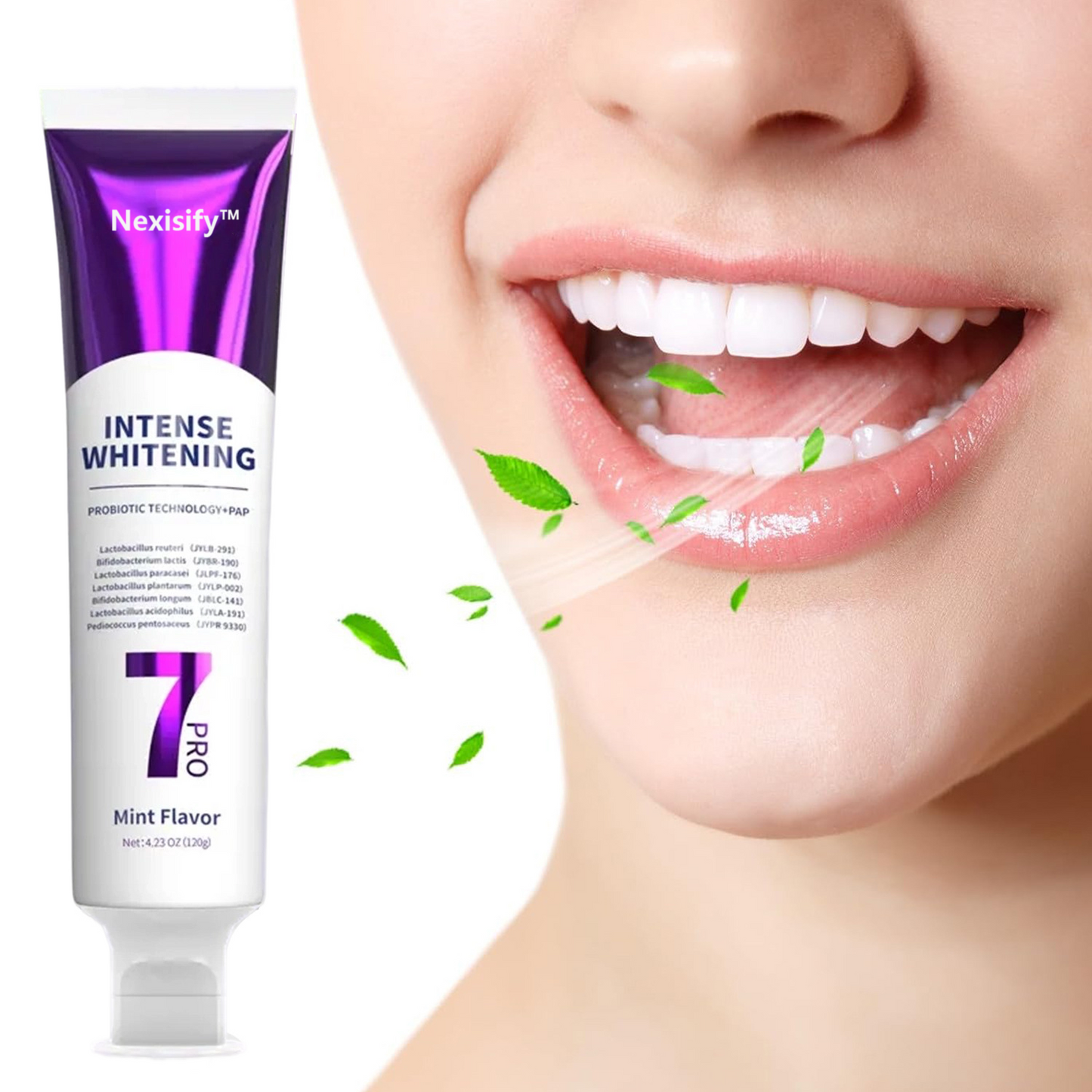 Nexisify™ 7 Pro Purple Whitening Toothpaste - Deep whitening, strong cleaning, confident smile, shining every day
